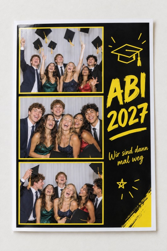 Beispiel-Drucklayout: Abiball