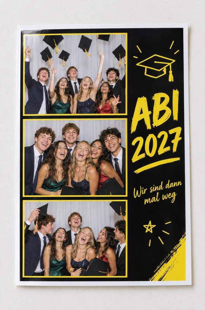 Beispiel-Drucklayout: Abiball