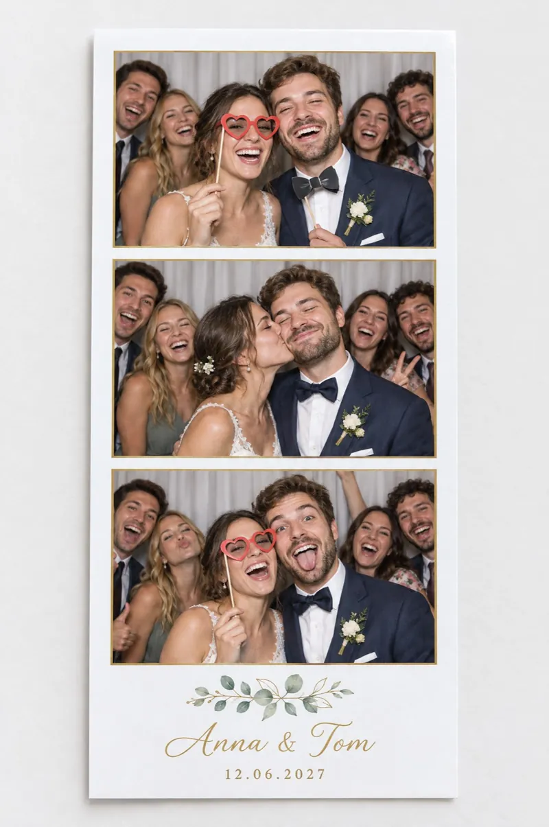 Beispiel-Drucklayout: Hochzeit · klassisch